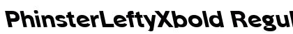 PhinsterLeftyXbold Regular preview