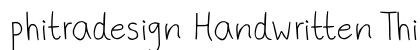 phitradesign Handwritten Thin Regular preview