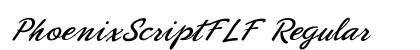 PhoenixScriptFLF Regular preview