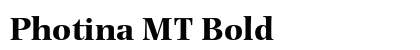 Photina MT Bold preview