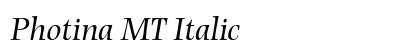 Photina MT Italic Preview