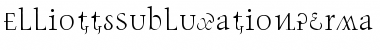 ElliottsSubluxationPerma Regular Font