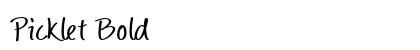Picklet Bold preview
