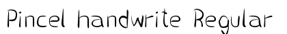 Pincel handwrite Regular preview