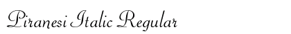 Piranesi Italic Regular preview