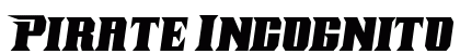 Pirate Incognito Italic Italic preview