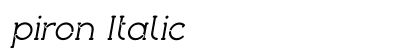 piron Italic preview