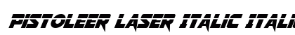 Pistoleer Laser Italic Italic preview