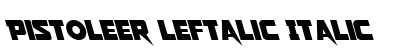 Pistoleer Leftalic Italic preview
