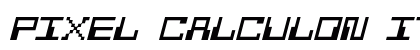 Pixel Calculon Italic preview