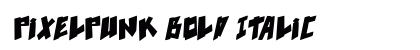 pixelpunk Bold Italic Preview