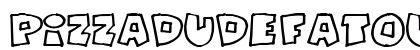PizzaDudeFatOutline Regular preview