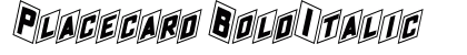 Placecard BoldItalic Preview
