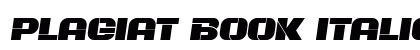 Plagiat Book Italic preview