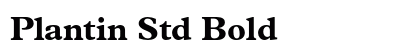 Plantin Std Bold Preview