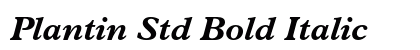 Plantin Std Bold Italic Preview