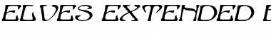 Elves-Extended Bold Italic Font