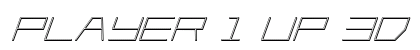 Player 1 Up 3D Italic Italic preview