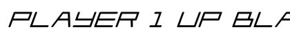 Player 1 Up Black Italic Black Italic preview