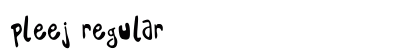 Pleej Regular preview