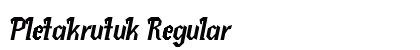 Pletakrutuk Regular preview