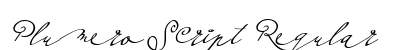 PlumeroScript Regular preview