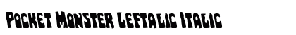 Pocket Monster Leftalic Italic preview