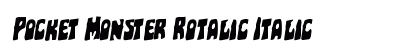 Pocket Monster Rotalic Italic preview