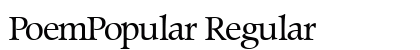 PoemPopular Regular Preview