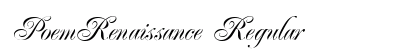 PoemRenaissance Regular Preview