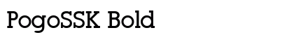 PogoSSK Bold preview