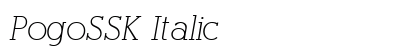PogoSSK Italic preview