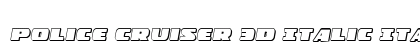 Police Cruiser 3D Italic Italic preview