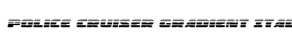 Police Cruiser Gradient Italic Italic preview