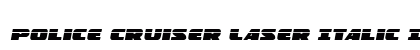 Police Cruiser Laser Italic Italic preview