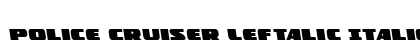 Police Cruiser Leftalic Italic preview