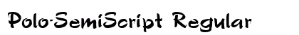 Polo-SemiScript Regular preview