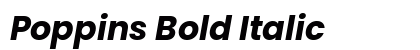 Poppins Bold Italic Preview