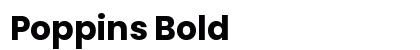 Poppins Bold preview