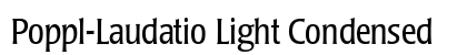 Poppl-Laudatio Light Condensed Preview