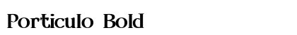 Porticulo Bold preview