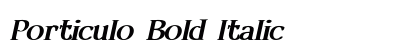 Porticulo Bold Italic Preview