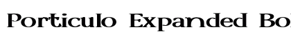 Porticulo Expanded Bold Preview