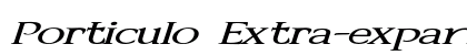 Porticulo Extra-expanded Italic Preview