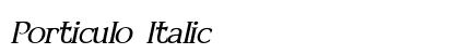 Porticulo Italic Preview