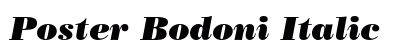 Poster Bodoni Italic Preview