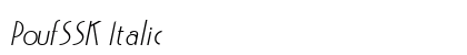 PoufSSK Italic Preview