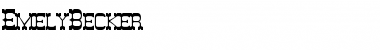 Download EmelyBecker Font Download EmelyBecker Font