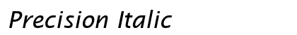 Precision Italic preview