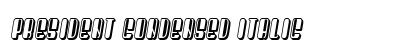 President Condensed Italic Preview
